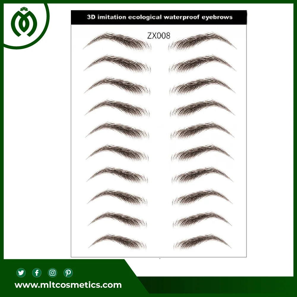 3D Hair-like Eyebrows Tattoo Sticker