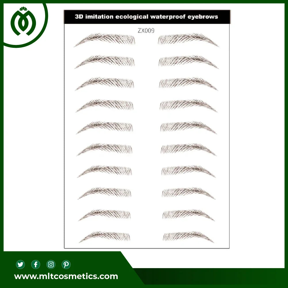 3D Hair-like Eyebrows Tattoo Sticker