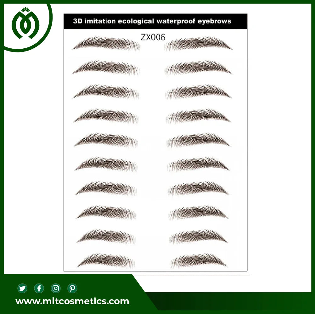 3D Hair-like Eyebrows Tattoo Sticker
