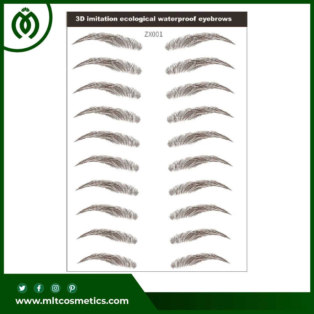 3D Hair-like Eyebrows Tattoo Sticker