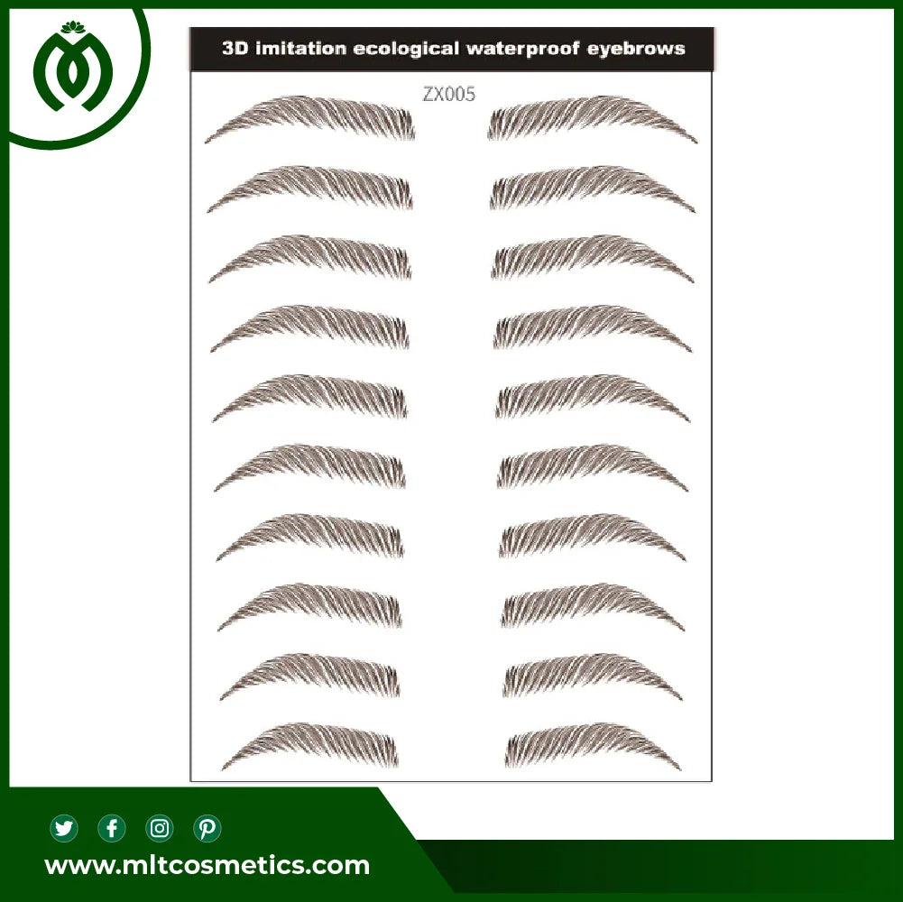 3D Hair-like Eyebrows Tattoo Sticker