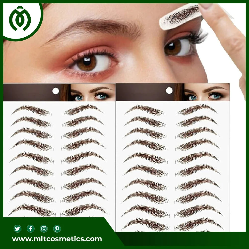 3D Hair-like Eyebrows - Waterproof Eyebrow Tattoo Sticker (Brown)