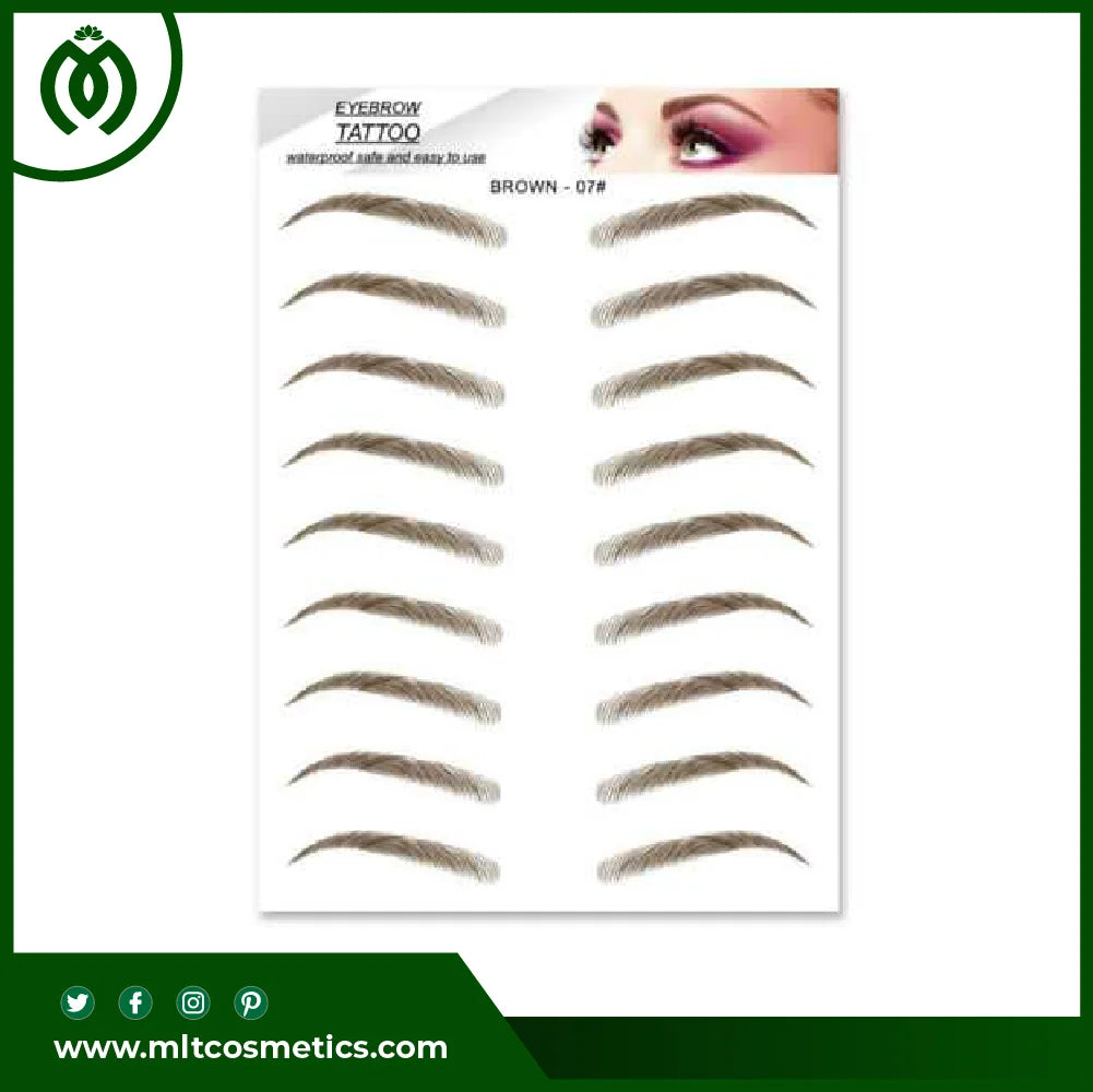 3D Hair-like Eyebrows - Waterproof Eyebrow Tattoo Sticker (Brown)