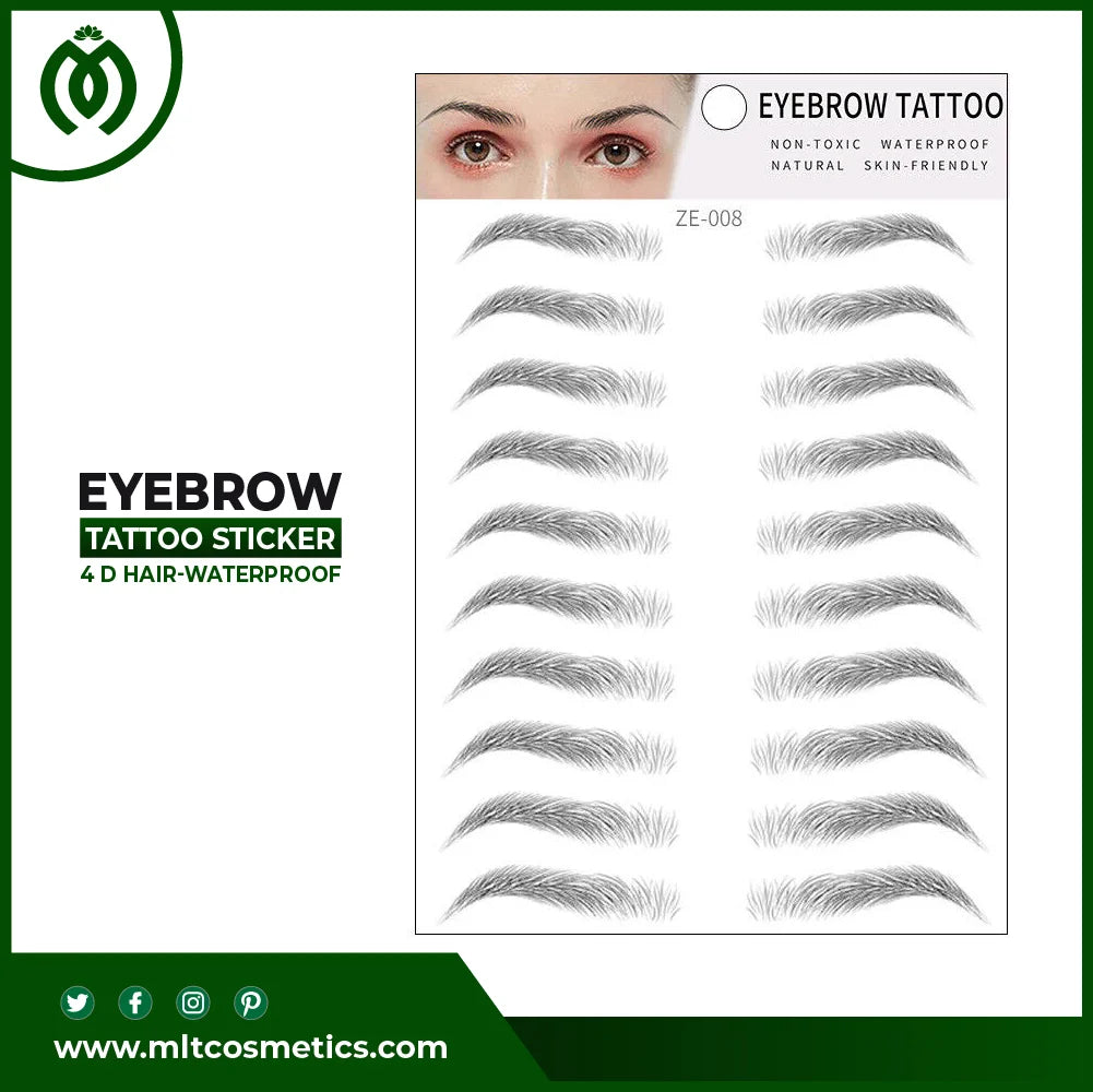 Waterproof Eyebrow Tattoo Sticker