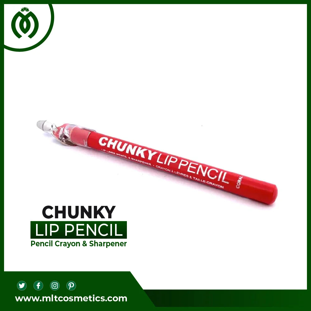 Technic Chunky Lip Liner Pencil Crayon & Sharpener