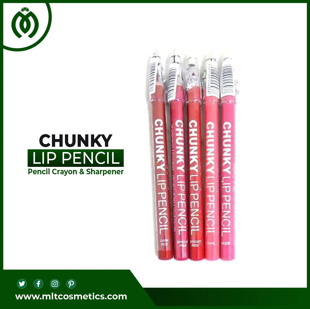Technic Chunky Lip Liner Pencil Crayon & Sharpener