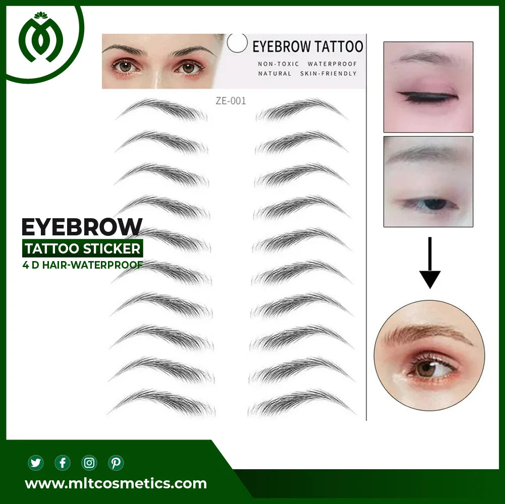 4d eyebrow stickers jd 11 Eyebrows Temporary Tattoo Stickers Waterproof  Stick On Make up for Woman this waterproof imitation eyebrow tattoo sticker  is designed in a realistic style, just like your natural