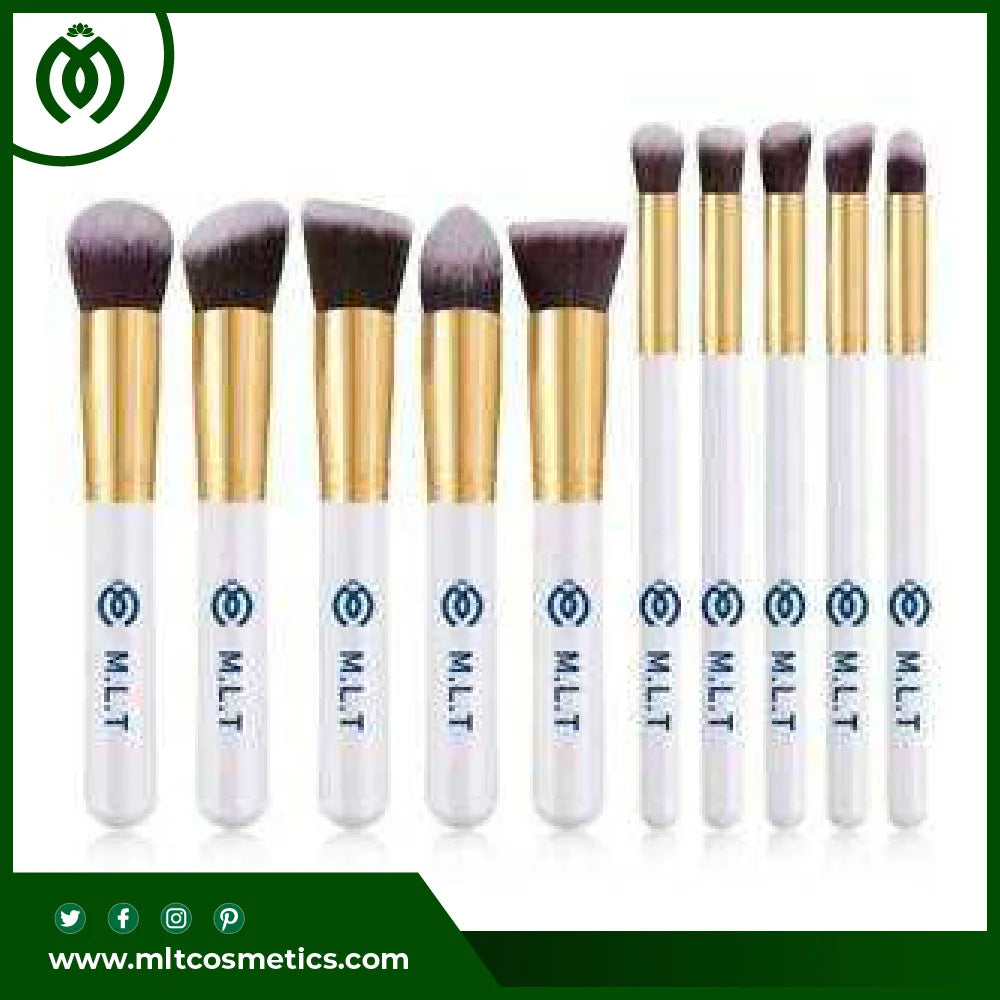 Make up Brushes High quality synthetic soft 10 pcs