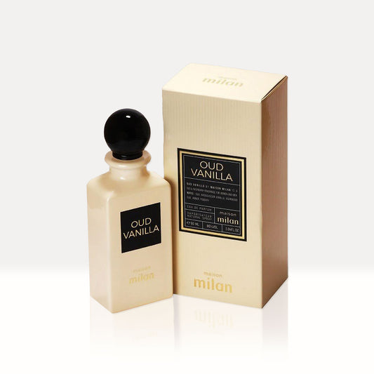 Oud Vanilla by Maison Milan Vanilla Amber Fragrance Perfume Spray for Men & Women 90ml I Oud Vanilla Perfume
