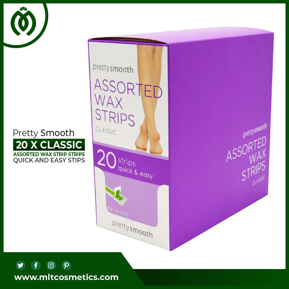 Pretty Smooth 20 x Classic Assorted Wax Strip Strips Quick