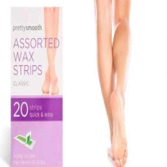 Pretty Smooth 20 x Classic Assorted Wax Strip Strips Quick and Easy Stips