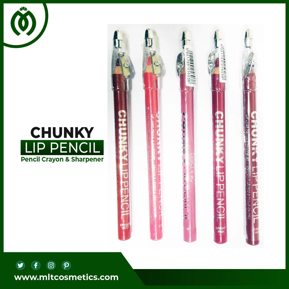 Technic Chunky Lip Liner Pencil Crayon & Sharpener