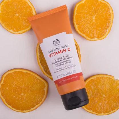 Body Shop Vitamin C Microdermabrasion GLOW BOOSTING 100ml I body shop vitamin c