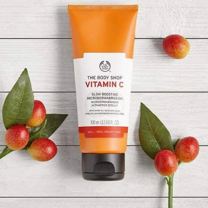 Body Shop Vitamin C Microdermabrasion GLOW BOOSTING 100ml I body shop vitamin c