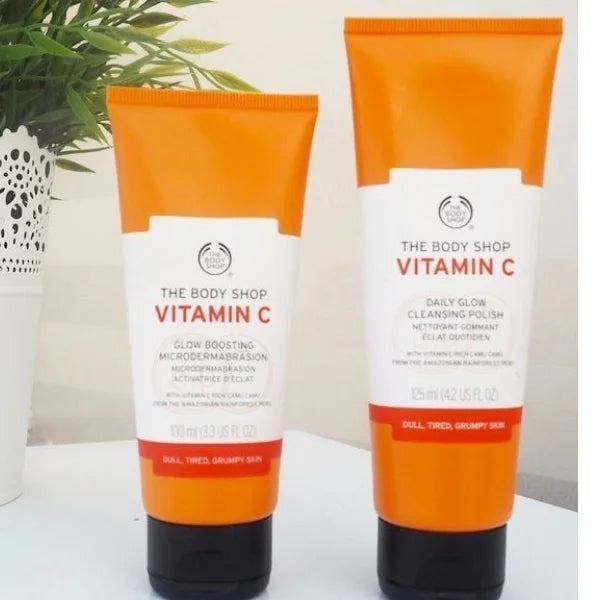 Body Shop Vitamin C Microdermabrasion GLOW BOOSTING 100ml I body shop vitamin c