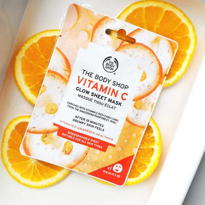 The body shop vitamin c glow sheet mask I body shop vitamin c