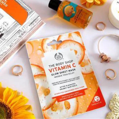 The body shop vitamin c glow sheet mask I body shop vitamin c