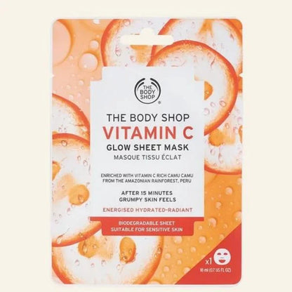 The body shop vitamin c glow sheet mask I body shop vitamin c