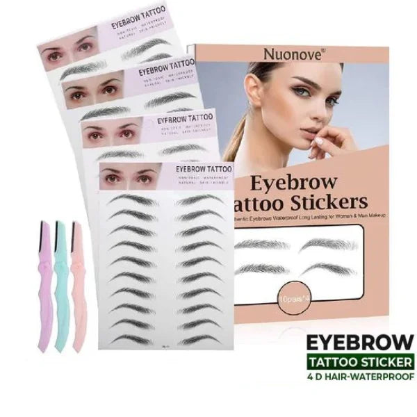 4D Hair-like Eyebrows Waterproof Eyebrow Tattoo Sticker