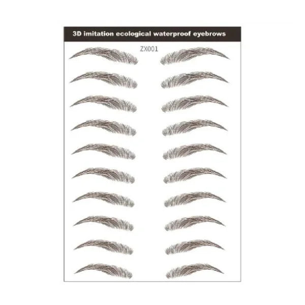 3D Hair-like Eyebrows Tattoo Sticker