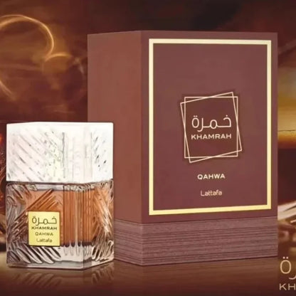 Khamrah Qahwa EDP Perfume By Lattafa 100 ML - Eau de Parfum Brand New Sealed