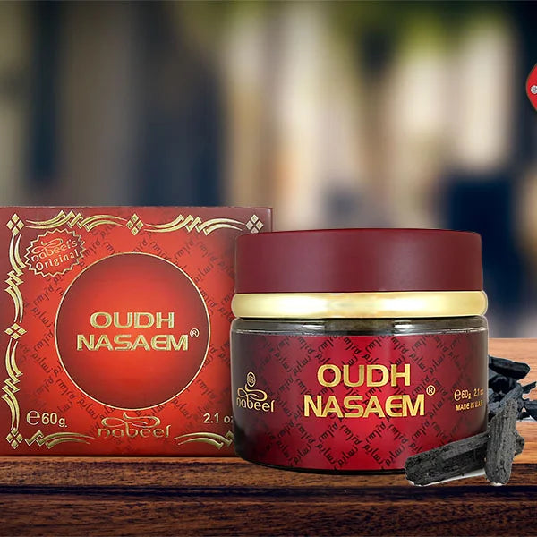 Nabeel Oudh perfumes Sandalwood Longlasting Nasaem Bakhoor Incense 60g