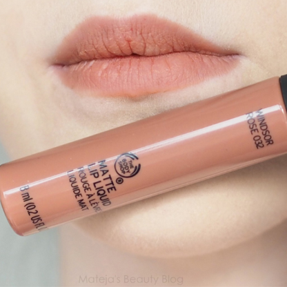  The Body Shop Matte Lip Liquid Windsor Rose 032 I Body Shop Matte Lip Liquid Windsor