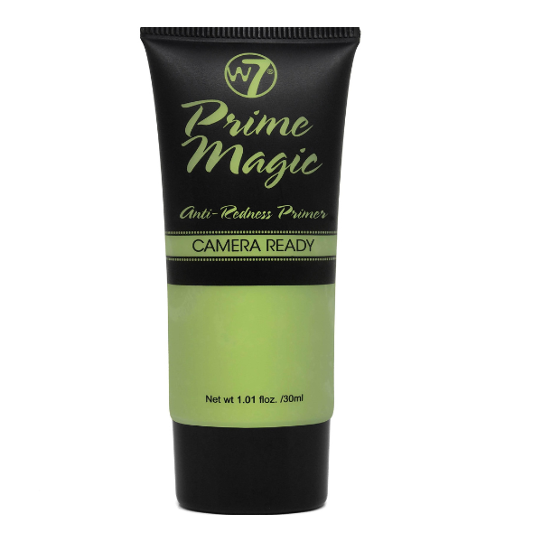 W7 Prime Magic Anti-Redness Face Primer - Green Colour Correcting Face Priming Formula - Vegan Makeup