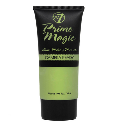 W7 Prime Magic Anti-Redness Face Primer - Green Colour Correcting Face Priming Formula - Vegan Makeup