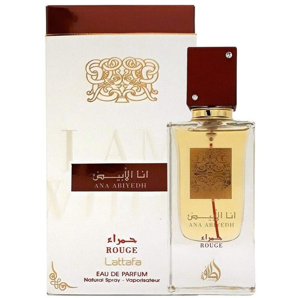 Ana Abiyedh Rouge Eau De Parfum - Most Popular Perfume Spray By Lattafa I Ana Abiyedh Rouge