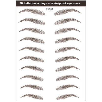 3D Hair-like Eyebrows Tattoo Sticker