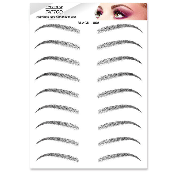 4D Hair-like Eyebrows Waterproof Eyebrow Tattoo Sticker