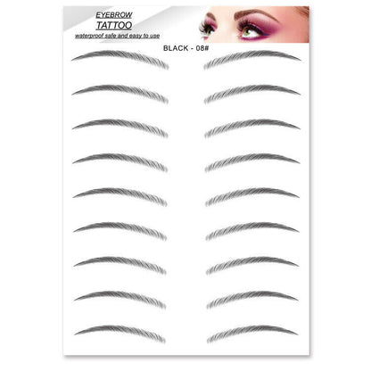 4D Hair-like Eyebrows Waterproof Eyebrow Tattoo Sticker